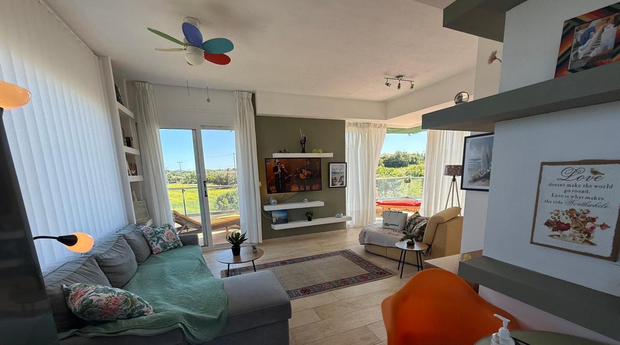 Evita , Penthouse, 53m2 ,athytos 450m From The Сasa de vacaciones